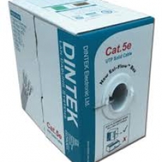 Cáp mạng  DINTEK 1101-03003-CAT.5E UTP, 4 pair, 24AWG, 305m/box,  Màu Xám