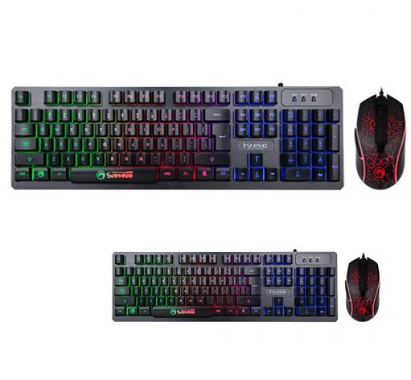Keyboard + Mouse  Marvo KM 408 đen LED ( USB )
