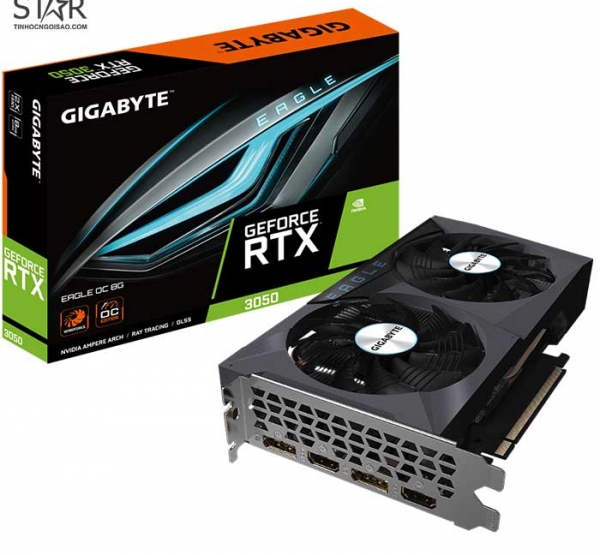 VGA Gigabyte RTX3060 12G GDDR6 Eagle OC V2 LHR (GV-N3060-12GD/DisplayPort /2HDMI) 